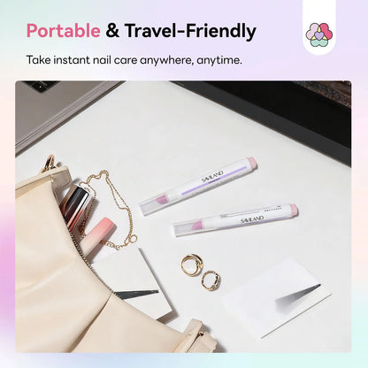 2-in-1 Cuticle Care Pen – 45° Ceramic Tip + Hydrating Oil for All Nail Types