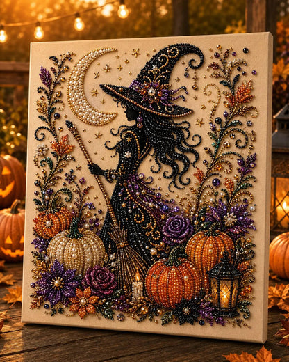👻✨Halloween Pearl Art DIY Kit | Cute Spooky 3D Mosaic Wall Decor, Stress Relief Craft Gift for All Ages