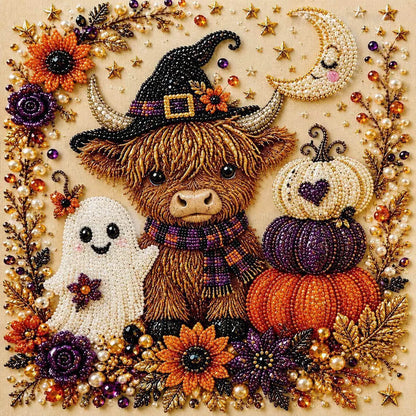 👻✨Halloween Pearl Art DIY Kit | Cute Spooky 3D Mosaic Wall Decor, Stress Relief Craft Gift for All Ages