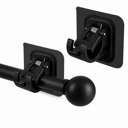 EasyMount No-Drill Curtain Rod Brackets