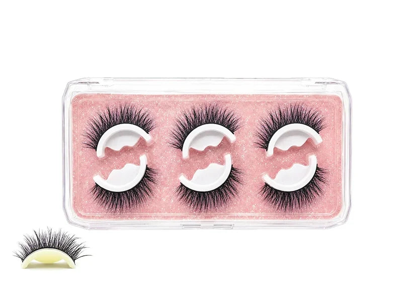 WATERPROOF ！SELF-ADHESIVE EYELASHES