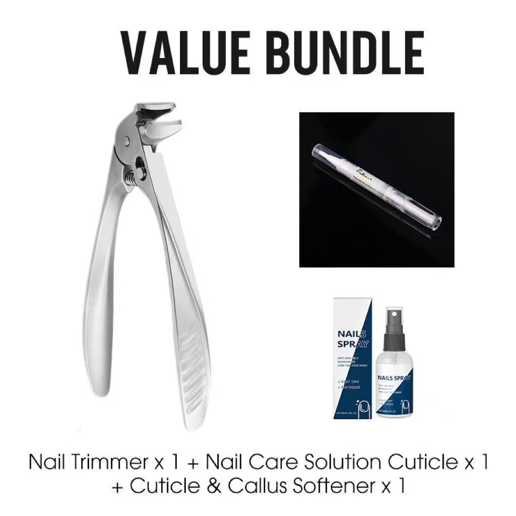 ⏳Time-Limited Special⏰Stainless Steel Nail Clippers With Splash Guard – Large opening for ingrown nails & foot care ✂️👣
