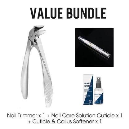 ⏳Time-Limited Special⏰Stainless Steel Nail Clippers With Splash Guard – Large opening for ingrown nails & foot care ✂️👣