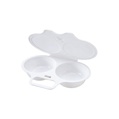🥚 Perfect Poached Eggs in 2 Mins – No Oil, No Explosion. Microwave Egg Cooker with Splash-Proof Lid.