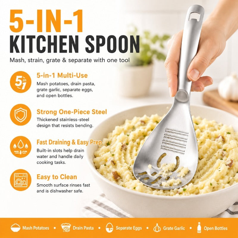 🥔5-in-1 Space-Saving Cooking Spoon
