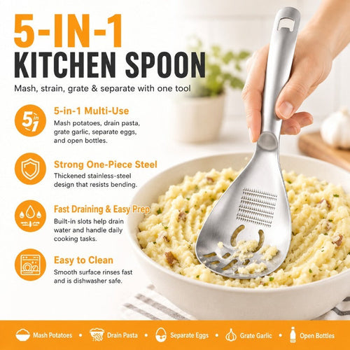 🥔5-in-1 Space-Saving Cooking Spoon
