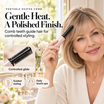 ⏳🔥Limited Offer 50% OFF✨Portable Wireless Mini Hair Styler with Comb – More Volume & A Naturally Full Look