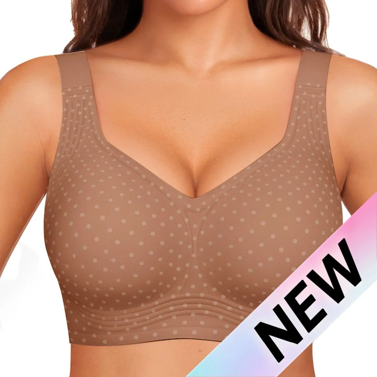 Women Jelly Bras Wirefree Full Coverage No Underwire Everyday Bras Comfortable Wireless Padded Tshirt Bra