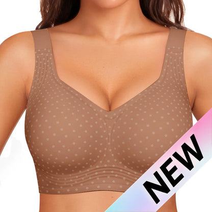Women Jelly Bras Wirefree Full Coverage No Underwire Everyday Bras Comfortable Wireless Padded Tshirt Bra
