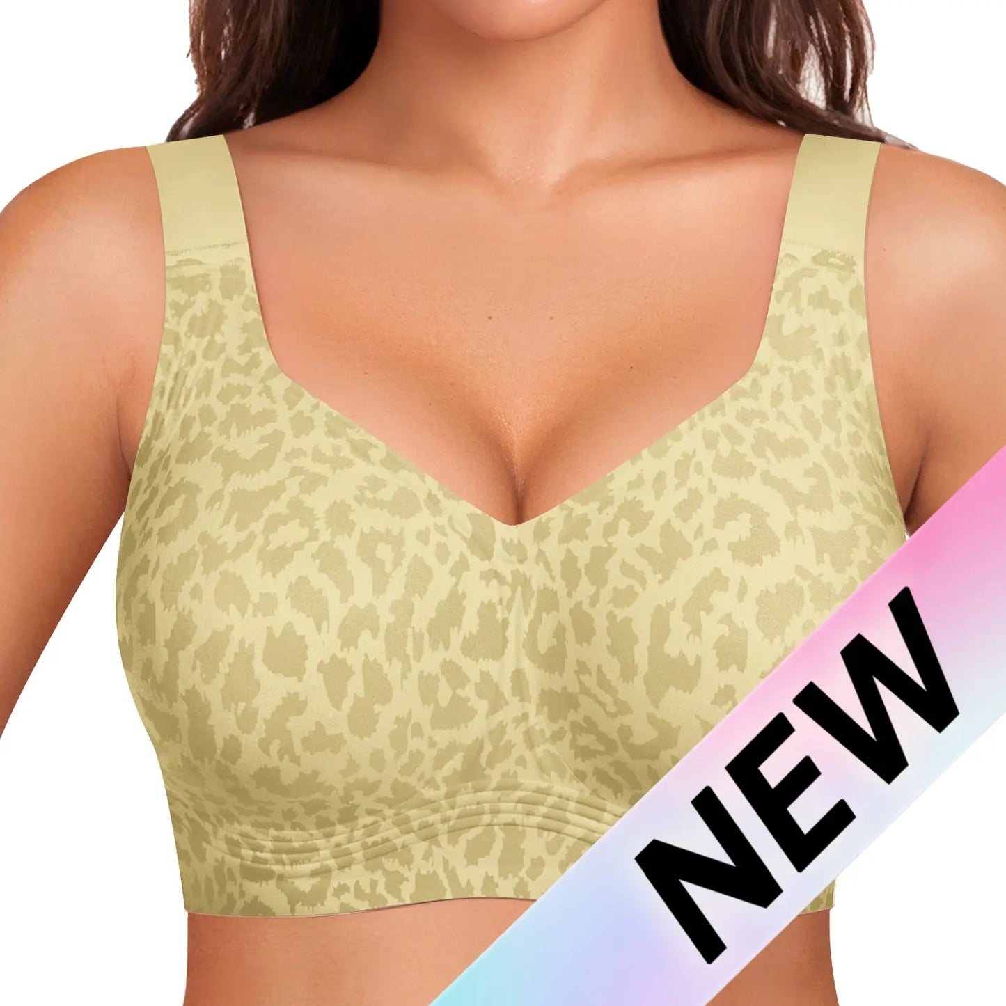 Women Jelly Bras Wirefree Full Coverage No Underwire Everyday Bras Comfortable Wireless Padded Tshirt Bra