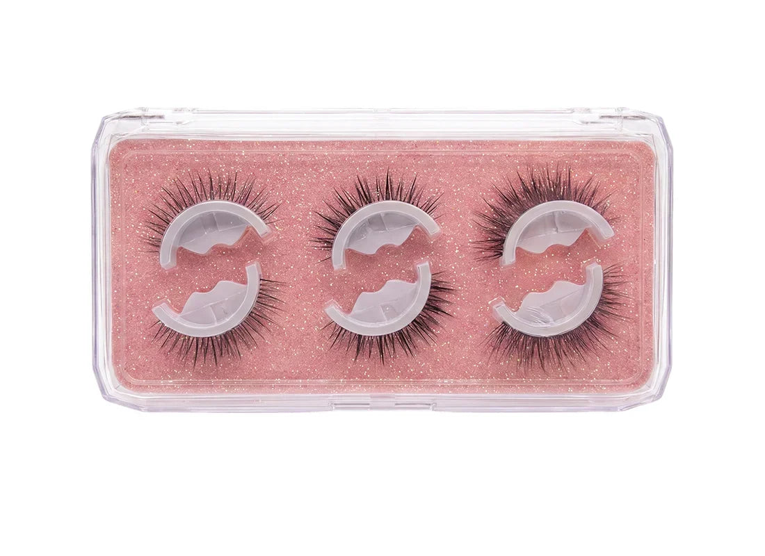 WATERPROOF ！SELF-ADHESIVE EYELASHES