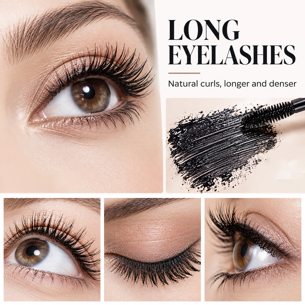7D Silk Fiber Black Lengthening Mascara - Adult Beauty Makeup