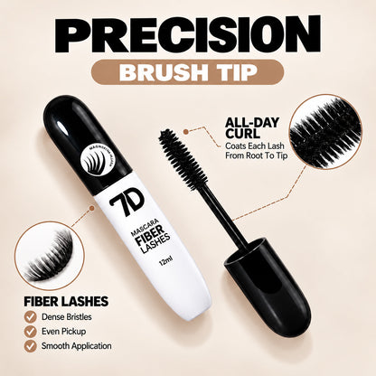7D Silk Fiber Black Lengthening Mascara - Adult Beauty Makeup