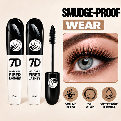 7D Silk Fiber Black Lengthening Mascara - Adult Beauty Makeup