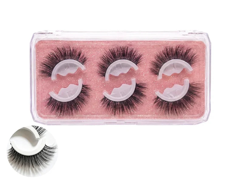 WATERPROOF ！SELF-ADHESIVE EYELASHES