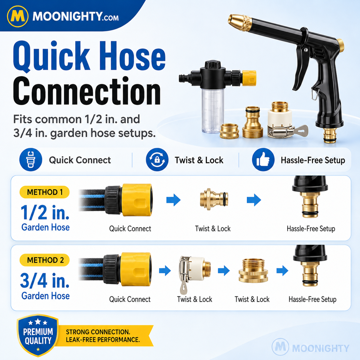 💪LAST DAY BUY 2 GET 1 FREE!!🏆High-Pressure Washer Spray Nozzle Set