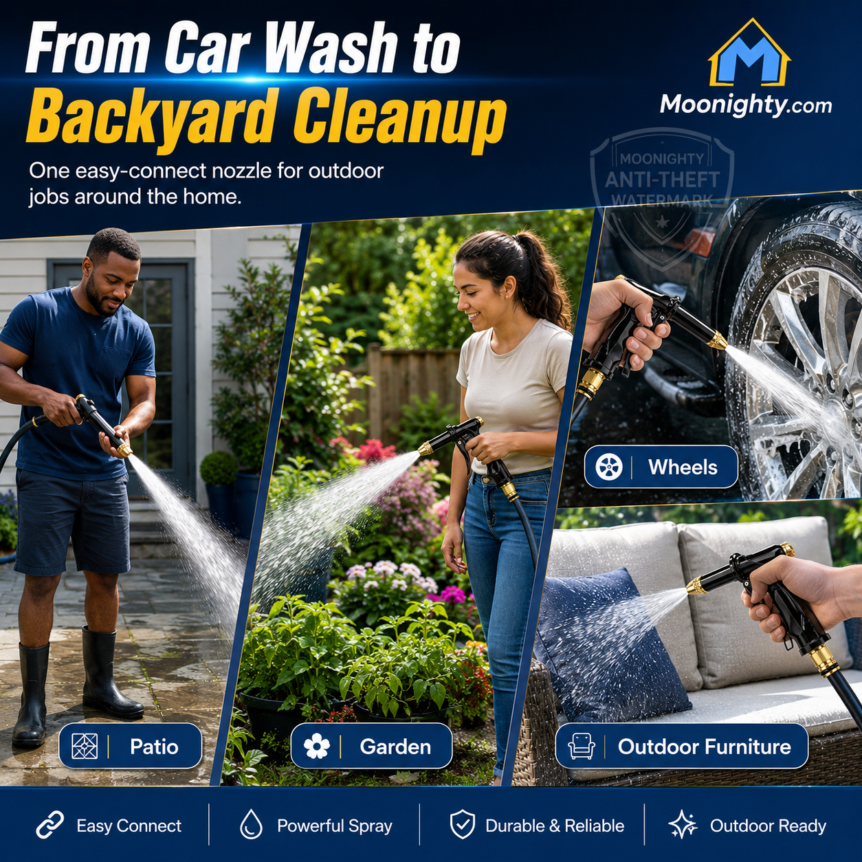 💪LAST DAY BUY 2 GET 1 FREE!!🏆High-Pressure Washer Spray Nozzle Set