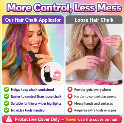 🔥Last Day 46% OFF - 🌈12-Color Temporary Hair Chalk Applicator Set