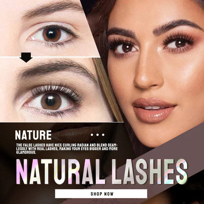 WATERPROOF ！SELF-ADHESIVE EYELASHES