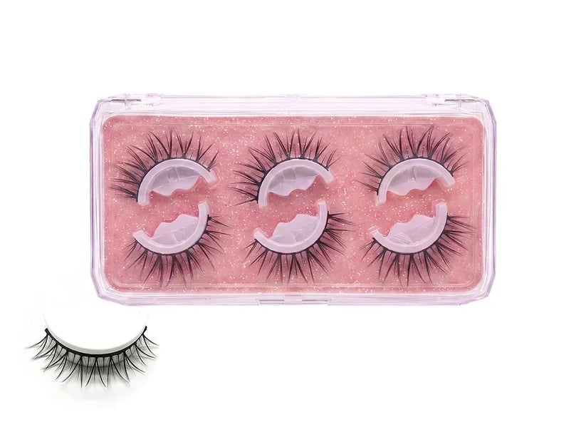 WATERPROOF ！SELF-ADHESIVE EYELASHES
