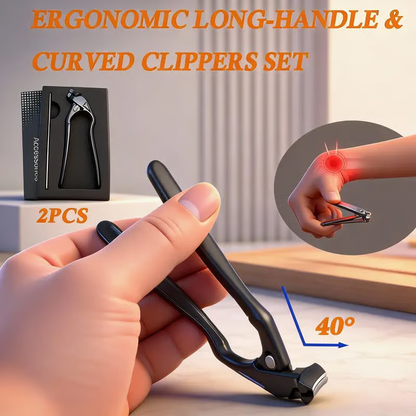 ⏳Time-Limited Special⏰Stainless Steel Nail Clippers With Splash Guard – Large opening for ingrown nails & foot care ✂️👣