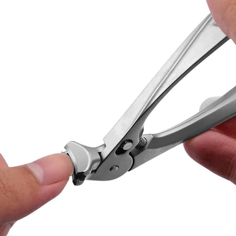 ⏳Time-Limited Special⏰Stainless Steel Nail Clippers With Splash Guard – Large opening for ingrown nails & foot care ✂️👣