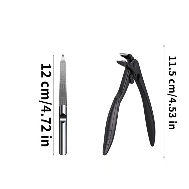 ⏳Time-Limited Special⏰Stainless Steel Nail Clippers With Splash Guard – Large opening for ingrown nails & foot care ✂️👣