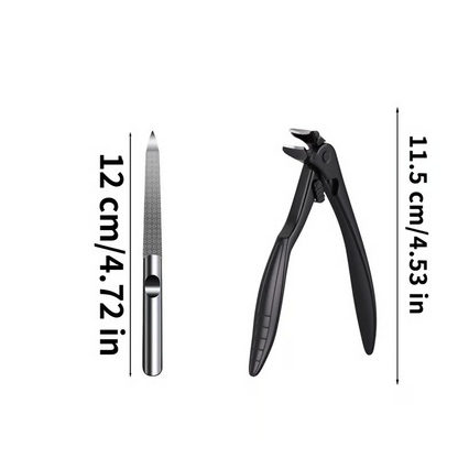 ⏳Time-Limited Special⏰Stainless Steel Nail Clippers With Splash Guard – Large opening for ingrown nails & foot care ✂️👣