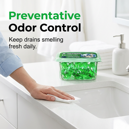 ✨Drain Freshening Capsules – Bio-Enzyme Formula Neutralizes Unpleasant Odors at the Source. Instant Fresh Scent, No Harsh Chemicals.