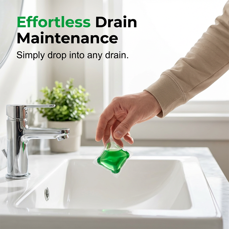 ✨Drain Freshening Capsules – Bio-Enzyme Formula Neutralizes Unpleasant Odors at the Source. Instant Fresh Scent, No Harsh Chemicals.