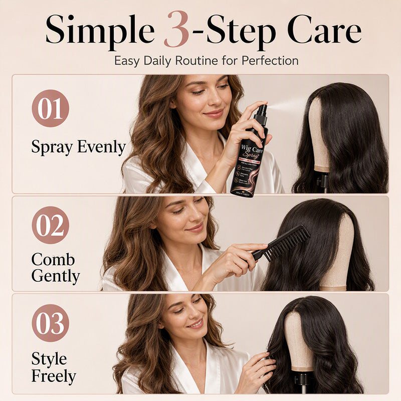 💇 Lightweight Wig Spray for Softness, Shine & Easy Styling